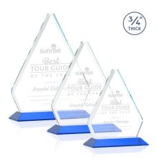 Employee Gifts - Fyreside Blue Diamond Crystal Award