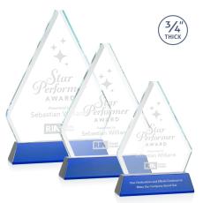 Employee Gifts - Fyreside Blue on Newhaven Diamond Crystal Award