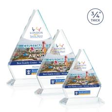 Employee Gifts - Fyreside Full Color Clear Diamond Crystal Award