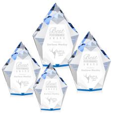 Employee Gifts - Devron Blue Crystal Award