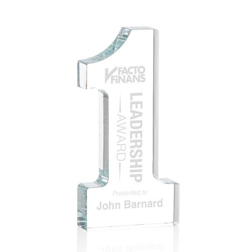 Corporate Awards - Crystal Awards - Crystal Paperweights - Optical #1 Paperweight