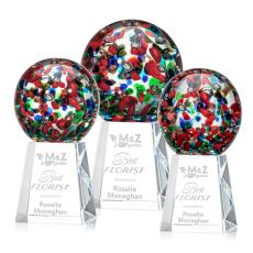 Employee Gifts - Fantasia Spheres on Celestina Base Glass Award