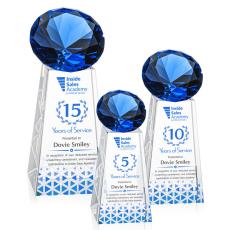 Employee Gifts - Novita Full Color Sapphire Crystal Award
