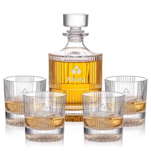 Corporate Recognition Gifts - Etched Barware - Blackwell Decanter Set