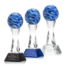 Employee Gifts - Naples Clear on Langport Base Spheres Glass Award