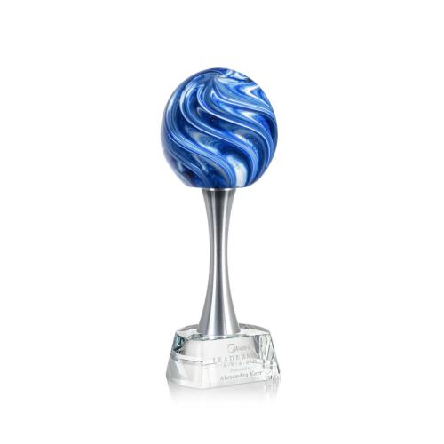 Corporate Awards - Newest Additions - Naples Spheres on Willshire Base Glass Award