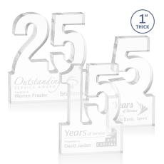 Employee Gifts - Astoria Number Acrylic Award