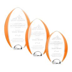 Employee Gifts - Lincoln Orange Crystal Award
