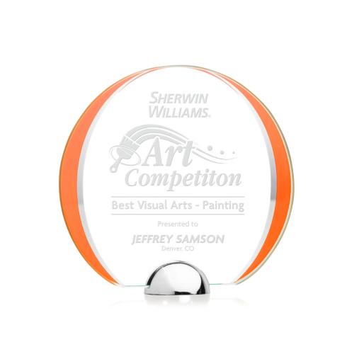 Corporate Awards - Stanton Orange Circle Crystal Award