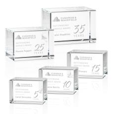 Employee Gifts - Lexington Cube Rectangle Crystal Award