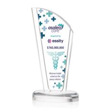 Employee Gifts - Bridgewood Full Color Clear Sail Acrylic Award