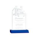 Longhaul Blue Abstract / Misc Crystal Award