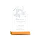 Longhaul Amber Abstract / Misc Crystal Award