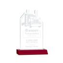 Longhaul Red Abstract / Misc Crystal Award