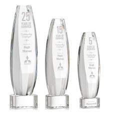 Employee Gifts - Hoover Clear on Paragon Base Obelisk Crystal Award