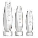 Hoover Clear on Paragon Base Obelisk Crystal Award
