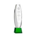 Hoover Green on Robson Base Obelisk Crystal Award