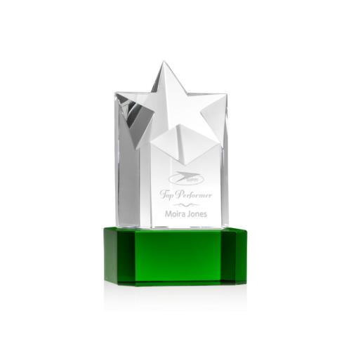 Corporate Awards - Berkeley Star on Padova Base - Green