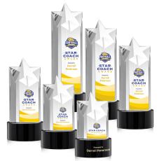 Employee Gifts - Berkeley Full Color Black on Marvel Base Star Crystal Award