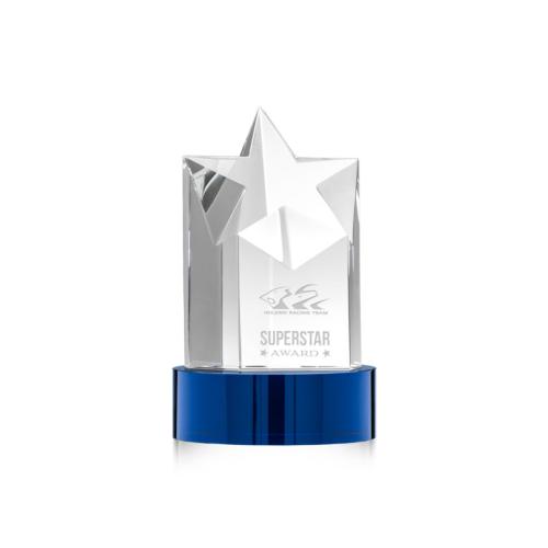 Corporate Awards - Berkeley Star on Stanrich Base - Blue