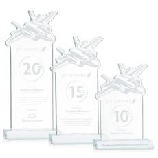 Employee Gifts - Top Gun Clear Abstract / Misc Crystal Award