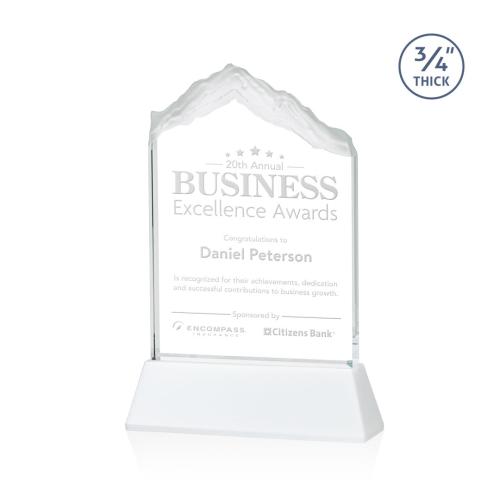 Corporate Awards - Everest White on Newhaven Peak Crystal Award