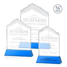 Employee Gifts - Everest Sky Blue on Newhaven Peak Crystal Award