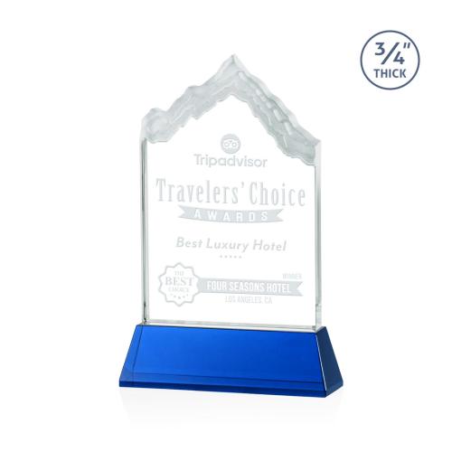 Corporate Awards - McKinley Blue on Newhaven Peak Crystal Award