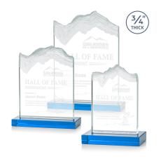 Employee Gifts - Kilimanjaro Sky Blue Peak Crystal Award