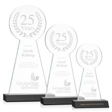 Employee Gifts - Laidlaw Tower Black Obelisk Crystal Award