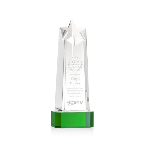 Corporate Awards - Delaware Star on Base - Green