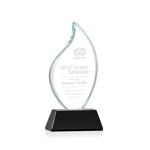 Corporate Awards - Odessy Black on Newhaven Flame Crystal Award
