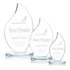 Employee Gifts - Odessy Clear Flame Crystal Award