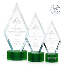 Employee Gifts - Richmond Green on Marvel Base Diamond Crystal Award