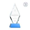 Richmond Sky Blue on Newhaven Base Diamond Crystal Award