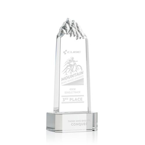 Corporate Awards - Himalayas Tower Clear on Base Obelisk Crystal Award