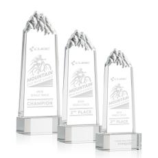Employee Gifts - Himalayas Tower Clear on Base Obelisk Crystal Award