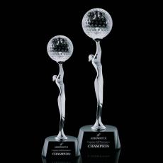 Employee Gifts - Oakdale Golf Spheres Crystal Award