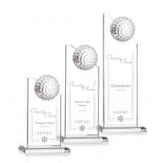 Employee Gifts - Ashfield Golf Clear Peak Crystal Award