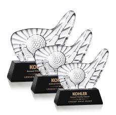 Dougherty Golf Black Abstract / Misc Crystal Award - Crystal Awards