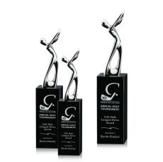Peale Golf Black People Crystal Award - Sports Awards