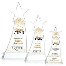 Employee Gifts - Manolita Full Color Clear Star Crystal Award