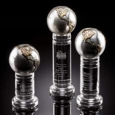 Employee Gifts - Continental Globe Spheres Metal Award