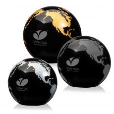 Employee Gifts - Globe Paperweight - Black