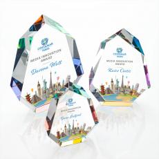 Employee Gifts - Norwood Full Color Prismatic Crystal Award