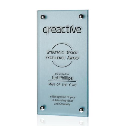 Corporate Awards - Award Plaques - Kingston - Metallic Silver