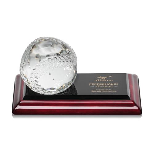 Corporate Awards - Rosewood Awards - Sports Balls Spheres on Albion™ Crystal Award