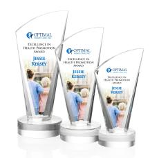 Brampton Full Color Clear Peak Crystal Award - Full Color Awards