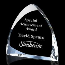 Hearth Arch & Crescent Crystal Award - Crystal Awards