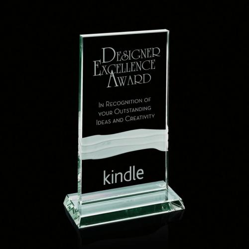 Corporate Awards - Helena Jade Rectangle Glass Award